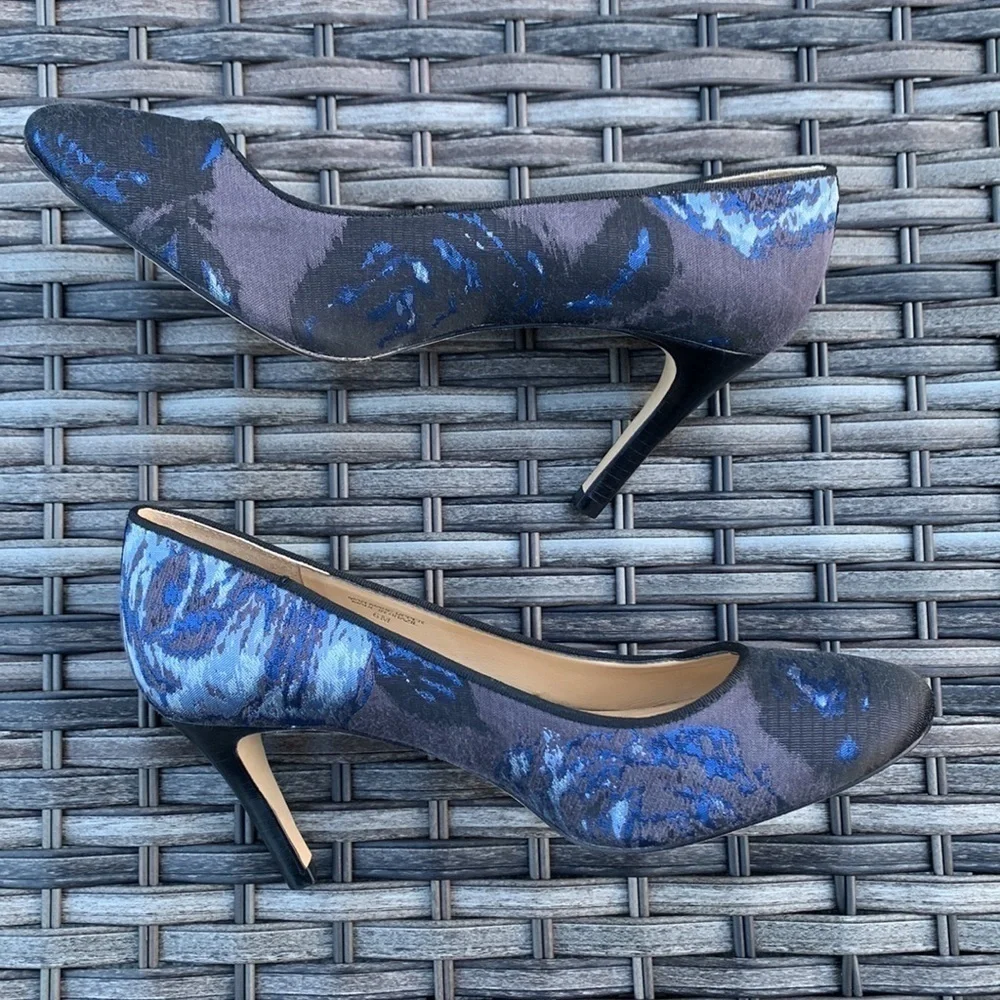 TALBOTS Mills Blue Multi Nori Pump